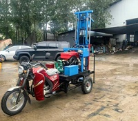 NOUVEAU 120 m de profondeur JG120 moto Portable hydraulique à roues marche usine bas prix petit appareil de forage