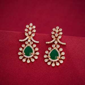 Zircon Vintage Religious Drop <b>Earrings</b> 192612 Flower-shaped Stud <b>Earrings</b> Brass Zinc Alloy Pearl <b>Diamond</b> for Weddings Parties - Product Image 5
