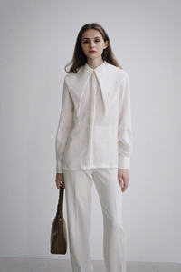 Blusa de lino Serena al mejor precio para mujer, nueva tendencia, estilo informal de moda, servicios ODM de verano con decoración de logotipo hecha en Vietnam - Product Image 6