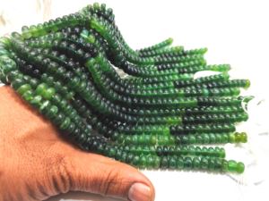 Cuentas de Serpentina Natural en Forma de Rondelle, Lisas y Suaves, de 8 mm, con Efecto Degradado, Vendidas por Hilo de 8 Pulgadas de Largo - Product Image 4