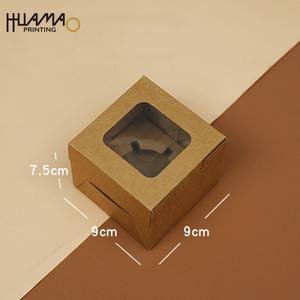 Boîtes à cupcakes en papier kraft personnalisées en gros avec fenêtre, tailles variées (1/2/4/6/8/12 trous), emballage de desserts recyclable pour boulangerie - Product Image 3