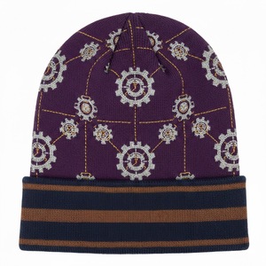 Gorros de Punto Unisex para Hombre y Mujer, Gorro de Invierno Informal, Gorro Holgado con Cierre a Presión, Estilo Hip-hop, Nuevo Jacquard 2026 - Product Image 1