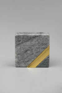 ที่จับตู้ลิ้นชักตู้เสื้อผ้าในห้องครัวสีเทาอ่อนดีไซน์สวยลูกบิดหินอ่อนทองเหลืองที่จับเฟอร์นิเจอร์และอุปกรณ์เสริม - Product Image 4