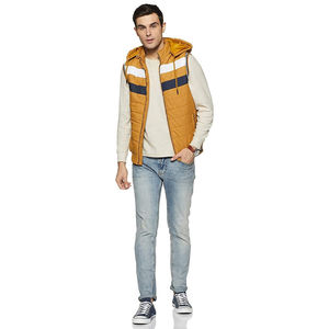 Vente en gros de vestes vierges avec logo personnalisé Gilet pour hommes pour femmes Chandails sans manches Doudounes matelassées Gilet d'hiver en coton Conception personnalisée - Product Image 6
