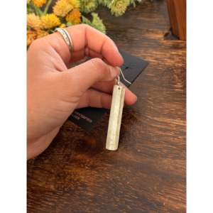 Pendientes Colgantes de Plata de Ley Hechos a Mano por Artesanos Navajo, Diseño Geométrico, Modernos, Religiosos, para Bodas, Fiestas, Regalos, con Perlas, Diamantes y Rubíes - Product Image 5
