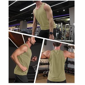 Camiseta sin mangas deportiva OEM personalizada para hombre, culturismo, gimnasio - Product Image 4