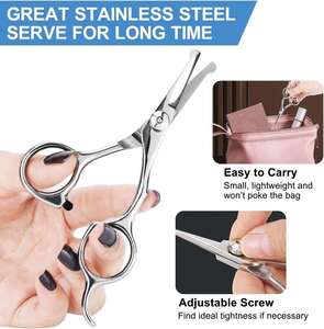 Ciseaux de toilettage pour animaux de compagnie à pointe ronde Ciseaux de coupe de cheveux en acier inoxydable pour chiens et chats - Product Image 6