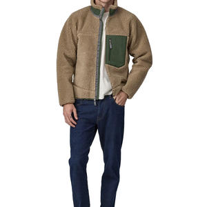 Nouveau design personnalisé de veste en polaire de laine à col rabattu solide pour hommes vestes en polaire chaudes d'hiver décontractées - Product Image 4