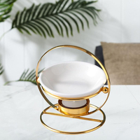 Offre Spéciale belle cire de réchauffeur d'huile de parfum plaqué cuivre et brûleur d'huile pour la maison et la salle de bain pour Noël