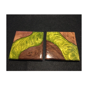 Posavasos de madera de acacia de resina epoxi, posavasos de artesanías y accesorios de cocina de la mejor calidad - Product Image 4