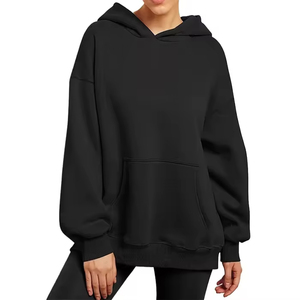 Sweat-shirt de sport pour femme personnalisé, en velours argenté de qualité supérieure, ample, tendance, avec logo imprimé personnalisable - Product Image 5