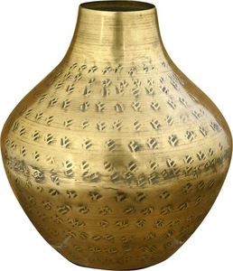Meilleure vente de vase à fleurs en aluminium fait à la main en laiton naturel plaqué et martelé de conception ronde unique pour la maison et le jardin décoratif - Product Image 3