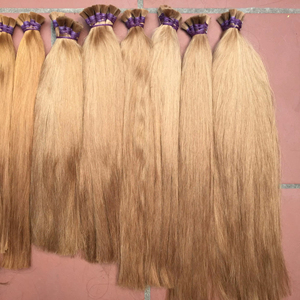 Vente en gros de meilleure qualité Extension de cheveux Remy vietnamiens en vrac cheveux humains droits et colorés - Product Image 1