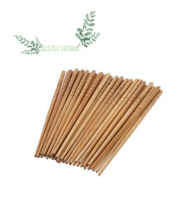 ชุดตะเกียบไม้ไผ่แบบใช้แล้วทิ้งโลโก้สลักด้วยเลเซอร์จาก Eco2go เวียดนาม - Product Image 2