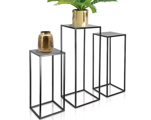 Meilleure vente support de jardinière carré en métal noir au prix le plus bas pour restaurant maison salon - Product Image 6