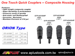 APLUS GYP-AO20PHP 5/16 \ "Tuyau Air Plug Tuyau Barb Air Coupleur avec Boîtier Composite PA66 pour Raccords de Tuyauterie - Product Image 3