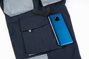 Pantalon de soudage en peau de vache résistant à la chaleur et aux flammes pantalon de sécurité industrielle antistatique avec motif droit - Product Image 2