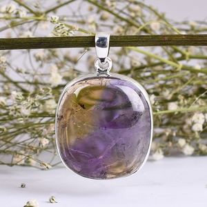 Naturel Pierres Précieuses Amétrine Pendentif En Pierre Jaune Or 925 Sterling Pendentif En Argent À La Main Bijoux Cadeau Pour Son Gros Bijoux - Product Image 1