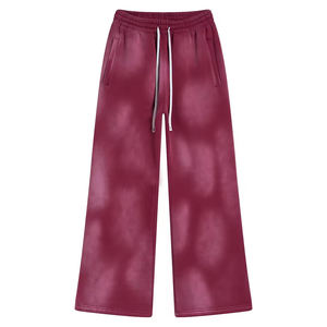 กางเกงวอร์มผ้าคอตตอนผ้าฟลีซสำหรับผู้ชายกางเกงวิ่งทรงหลวมปักและพิมพ์ลาย - Product Image 6