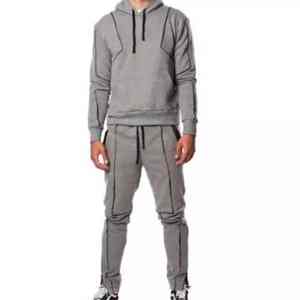 2025 OEM logotipo personalizado bordado Diseño impreso nuevos pantalones para hombre cuello alto deportes costura pista Suite de Pakistán - Product Image 4