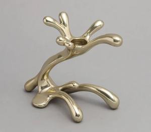 Premium Designer Golden <b>Candle</b> Holder Perfect For Rustic Modern Classic And Luxurious Home Interiors - Product Image 3