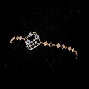 New Design <b>VVS</b> Moissanite Diamond 14k 18k Solid rose Gold Sterling Silver Gifts Parties Tennis Bracelets for Women's - Product Image 5