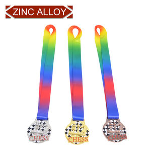 OEM ODM-medallas deportivas de metal para niños, alta calidad, bajo precio, fabricación personalizada, ajedrez - Product Image 4