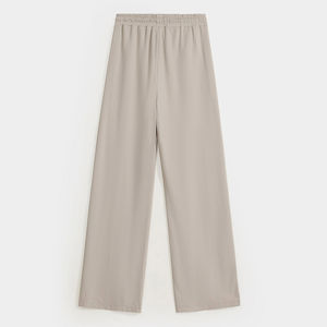Pantalón Casual de Mujer de Alta Calidad, Corte Regular, Cintura Media, con Bolsillos, Frente Plano de Lona, Largo, OEM ODM - Product Image 6