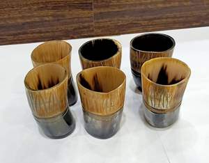 Super Quality Custom Size Polished <b>Shot</b> <b>Glass</b> Natural Handmade Drinking Horn Cup High Marketing Direct Wholesaler Manufacture - Product Image 1