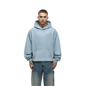 Customized Luxury <b>Hoodie</b> Streetwear Premium Quality Cotton Fleece Comfortable Warm Soft <b>Trendy</b> Oversized Pullover <b>Hoodie</b> - Product Image 4