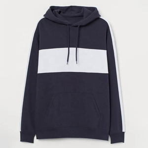 Sweat à capuche Streetwear personnalisé unisexe 2023/24 polyester/coton noir et blanc pour l'hiver - Product Image 4