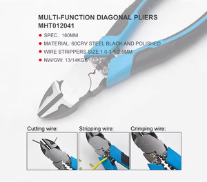 180Mm 7 Inch Chrome Vanadium Thép Đa Chức Năng Kìm Nhiệm Vụ Nặng Nề Thợ Điện Dụng Cụ Tay OEM Có Sẵn - Product Image 2