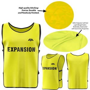Custom Logo Printing Breathable Stretchable 100% Fabric Soccer Training Bib Sportswear Customized for Adults - Product Image 2