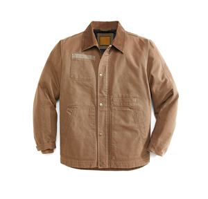 เสื้อแจ็กเก็ตทำงานมีซิปรูดคอปกสองกระเป๋าทำงานแฟชั่นสำหรับช่างเครื่อง - Product Image 1