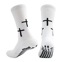 Chaussettes de sport pour hommes, antidérapantes, respirantes, épaisses, tricotées, avec logo, pour adultes, automne
