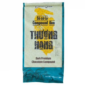 Chocolate Negro Compuesto Premium a Granel para Exportación, Etiqueta Personalizada, Alta Calidad, Halal, Bloque de Chocolate para Panadería, 1 kg - Product Image 1