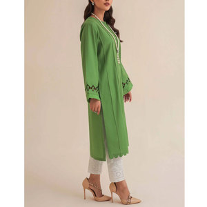 Color verde con blanco pantalones de verano para las mujeres mejor calidad de moda de las mujeres césped vestidos - Product Image 5