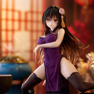 ขายส่ง ฟิกเกอร์อนิเมะ PVC ยูอิ โคเทกาวะ จากเรื่อง LOVE-Ru Darkness ชุดกี่เพ้าสีม่วง ของแท้พร้อมกล่อง ของสะสมตกแต่ง - Product Image 1