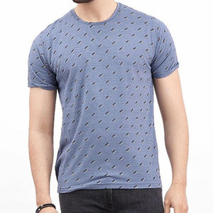 เสื้อยืดแขนสั้นคอกลมสำหรับผู้ชายเสื้อแนวสตรีทผ้าคอตตอน100% สีพื้นพิมพ์ลายดิจิทัลระบายอากาศ - Product Image 2