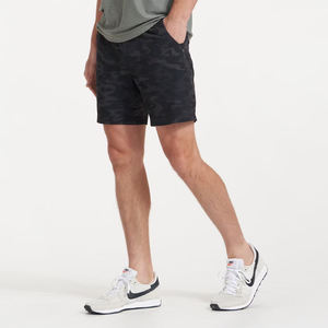 Short de surf 100% coton imprimé camouflé personnalisé pour hommes Style solide d'entraînement avec sublimation Écologique Baggy Look décontracté - Product Image 4