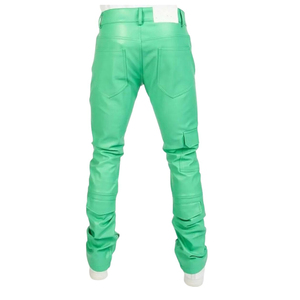 กางเกงหนังแคนวาสสำหรับผู้ชายกางเกงหนังแคนวาสสีและโลโก้ตามสั่ง - Product Image 2