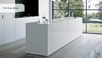Dalles de façade de bâtiment d'hôtel moderne en quartz blanc pur 800*800mm, épaisseur 20mm, bonne qualité, garantie à vie