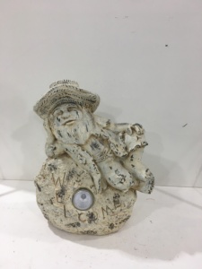 Statue de gnome de jardin à énergie solaire en gros, prix d'usine, décoration de lutin en résine antique avec lampe frontale LED pour l'extérieur - Product Image 5