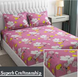 Juego de sábanas de algodón de calidad con estilo, 3 uds., estampado Floral sólido, estilo clásico, cómodo e ideal para regalar - Product Image 4