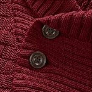 Pull à manches longues en polyester anti-rides pour homme avec logo brodé Pull en polyester élégant et confortable - Product Image 3