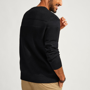 Nueva moda suéteres de punto de manga larga para hombres fabricación profesional suéteres suaves y cómodos para hombres a la venta - Product Image 2
