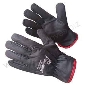Hot Sale Hand Safety <b>Gloves</b> 1 pairs of <b>Driver</b> <b>Gloves</b> Fleece Lined Leather Premium Lorry <b>Drivers</b> <b>Glove</b> for men - Product Image 1