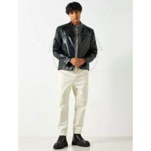 Leather <b>Jacket</b> <b>for</b> Winter with 2 Side Custom Hot Selling <b>Men</b> Clothing Leather <b>Jacket</b> New Custom Fashion Design Leather <b>Jackets</b> - Product Image 5