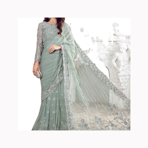 Vestido de fiesta de 3 piezas con estampado de césped pesado de nuevo diseño/nuevo estilo pakistaní, vestidos informales para mujer, trajes a la venta - Product Image 4