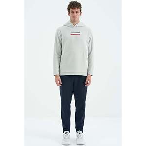 เสื้อสเวตเชิ้ตผู้ชาย Air Jones รุ่น Stone Fleece Pullover - เสื้อโพลีเอสเตอร์อุ่นสบาย คอกลม แขนยาว - รุ่น 88301 - Product Image 4
